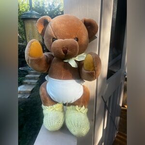 vintage Heartline Snuggables Teddy Bear 1984